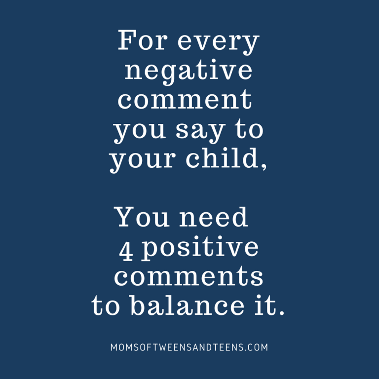 For Every Negative Comment, We Need 4 Positives