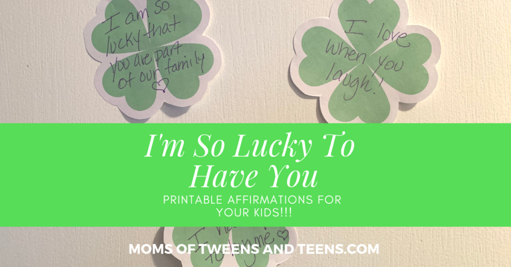st patrick's affirmation shamrocks