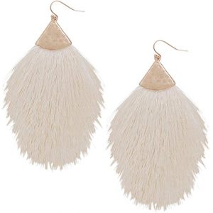 Feather Drop Earrings