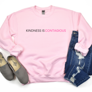 Kindness is Contagious Crew Neck Sweatshirt Unisex