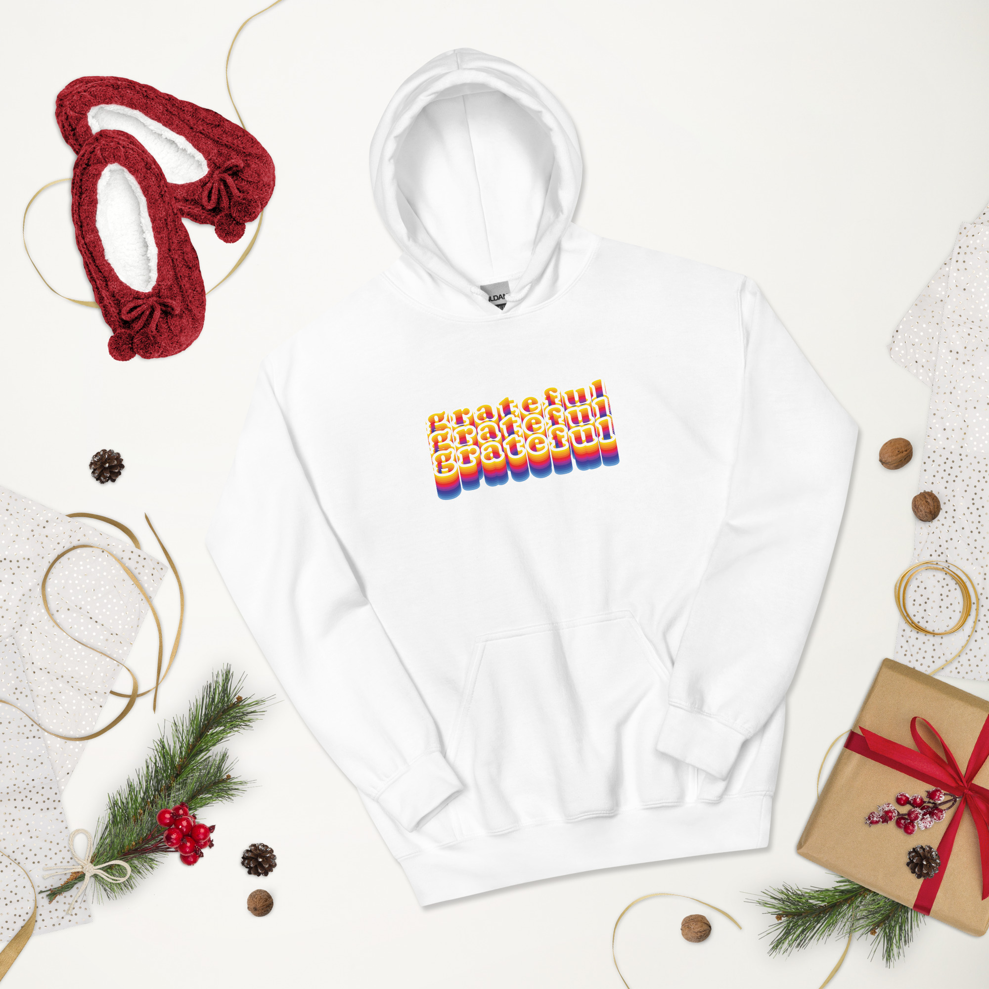 Grateful Grateful Grateful Unisex Hoodie - Image 9