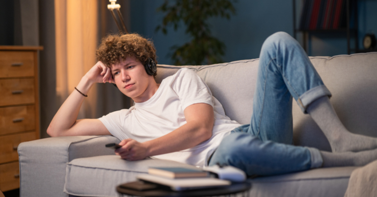 Late-night conversation with teen boys