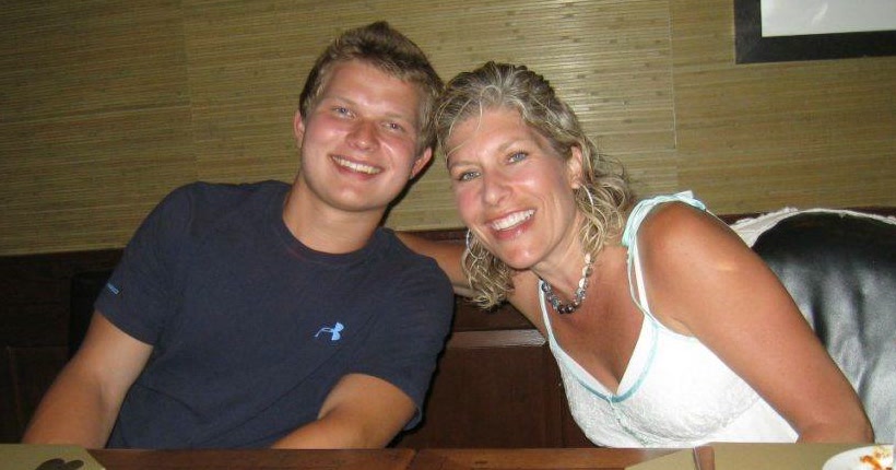 Sheryl Gould with her son Charley