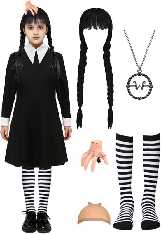 Wednesday Addams Halloween costume for tweens and teens